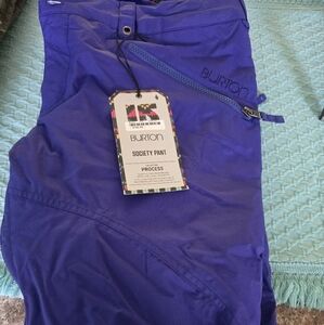 BNWT Womens Burton Snow Pants Blue/purple, Size Large